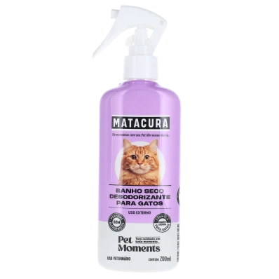 Spray Banho Seco Desodorizante Para Gatos 200ml
