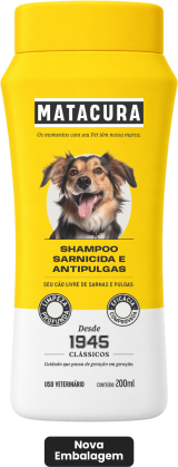 Shampoo Matacura Sarnicida e Antipulgas 200ml